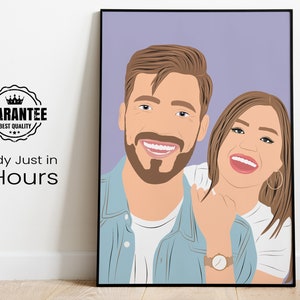 Faceless Portrait, custom illustration, personalised photo, photo illustration, personalised portrait, boyfriend gift, girlfriend gift