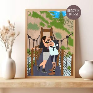 Benutzerdefiniertes Paar Porträt, Weihnachtsgeschenk für ihn, Cartoon Portrait, Paar Porträt Illustration, personalisierte Freund Geschenk, benutzerdefiniertes Porträt