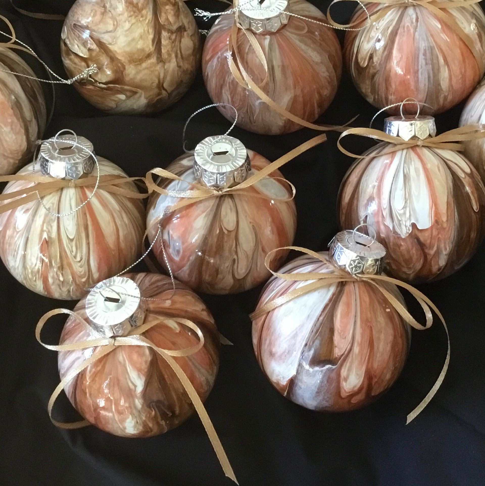 Hand Painted, Nonbreakable Christmas Ornaments/baubles, Beautiful