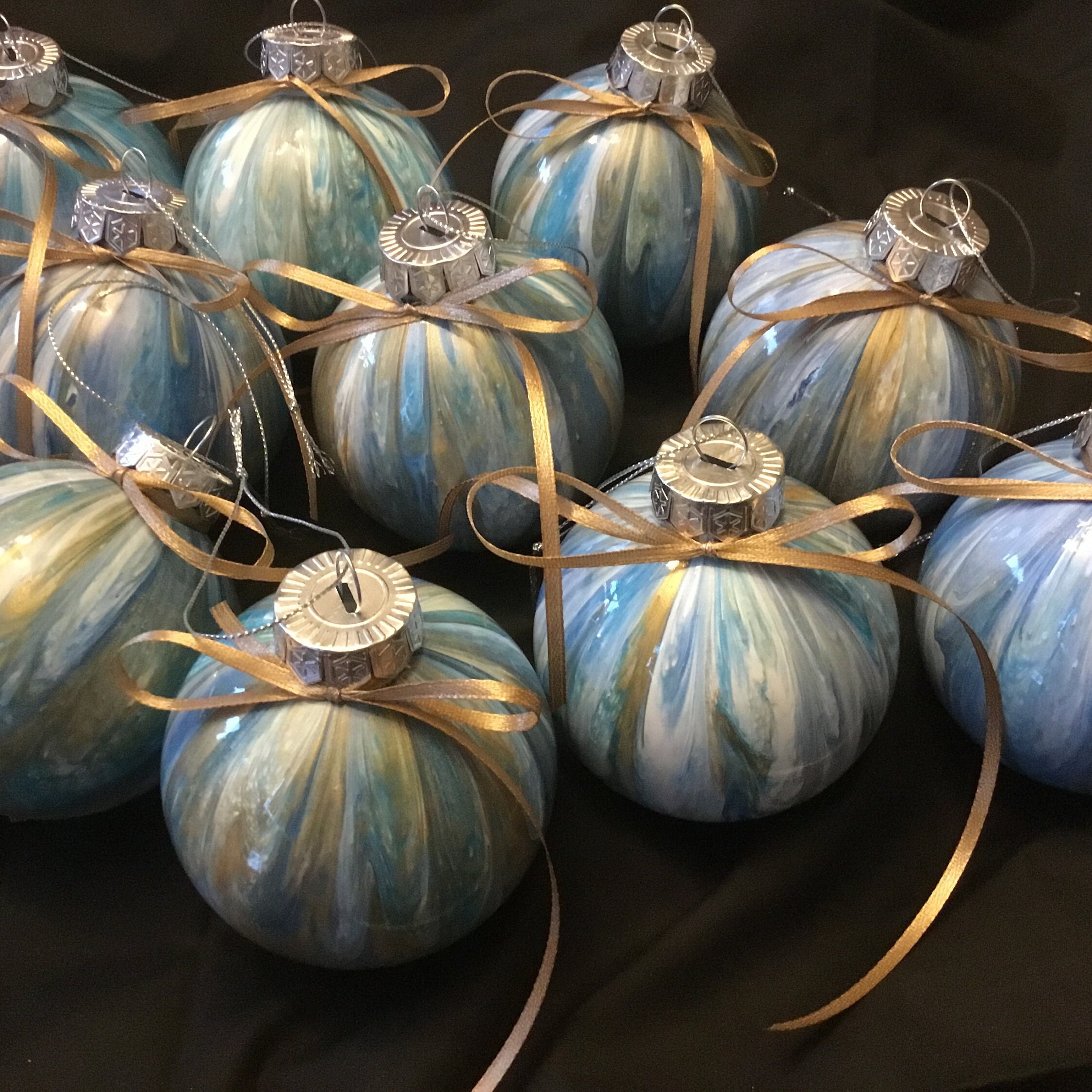 Hand Painted, Nonbreakable Christmas Ornaments/baubles, Beautiful