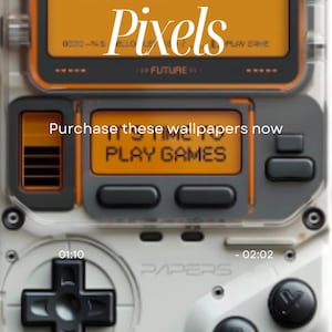Retro Gameboy Wallpaper Orange | Nostalgische Gamer-Ästhetik für iPhone & Android