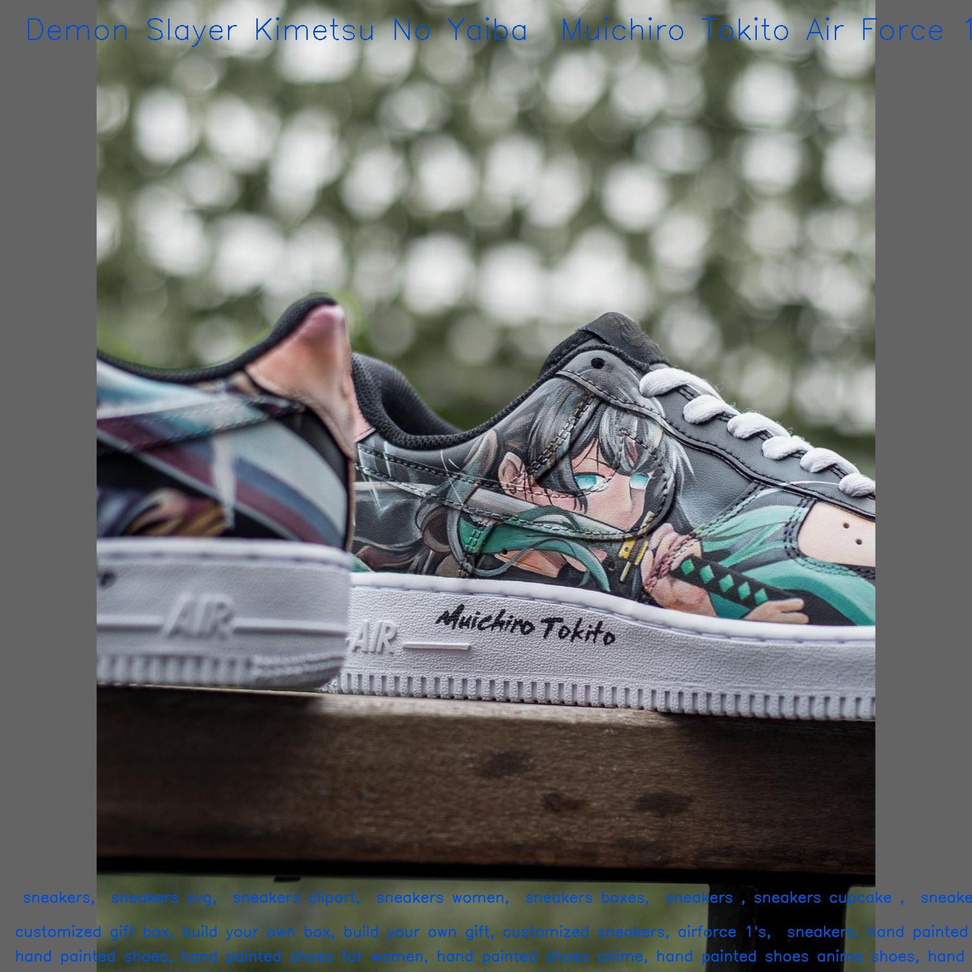 Demon Slayer Gyomei Himejima Custom Anime Skate Shoes