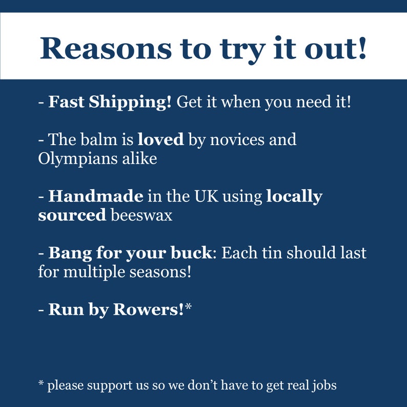 Rowers' Hand Balm - Feather & Square image 7