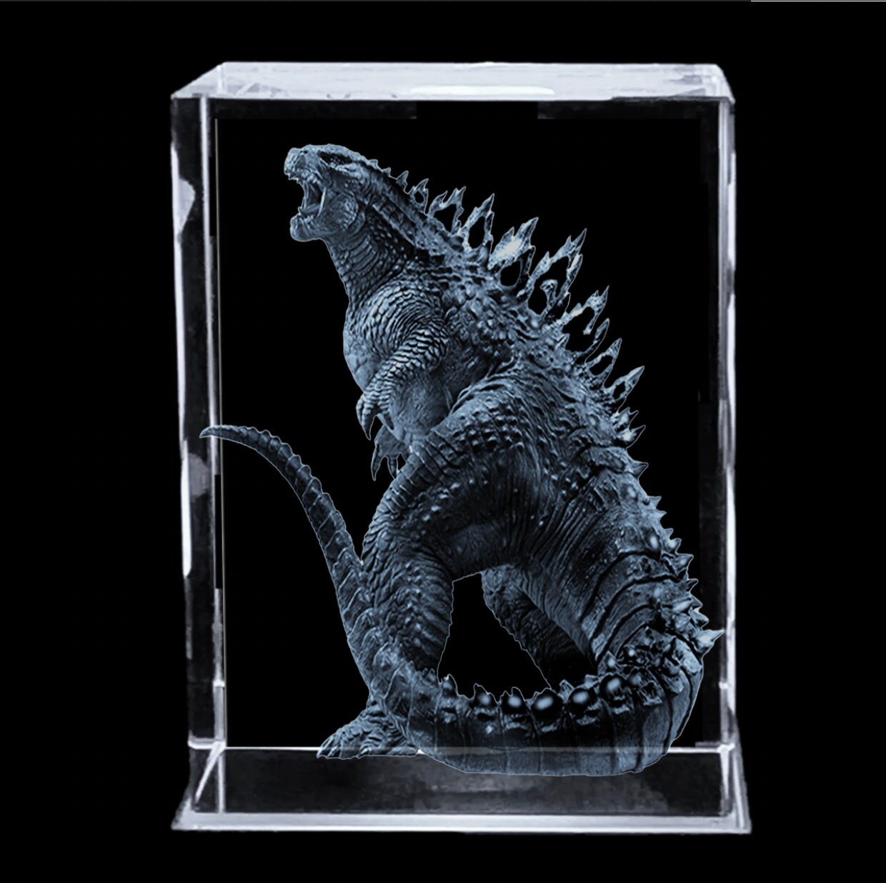 Godzilla Custom & Personalized 3D Laser Engraved Size Large Photo