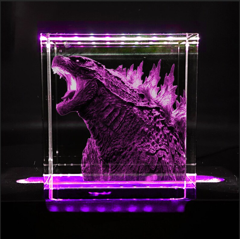 Supercharged Godzilla Custom 3D Laser Engraved Color - Etsy