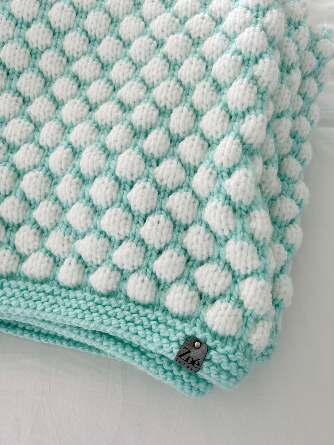 Polka Dot Chenille Blanket
