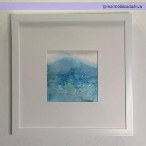 12 by 12 inches Original Alcohol Ink Painting