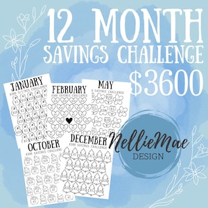 12 Month Savings Challenge