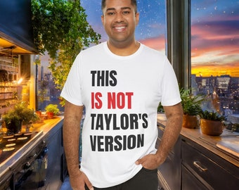 Taylor Swift RED Eras Tour This Is Not Taylor's Version Tee // Unisex Jersey Short Sleeve Tee