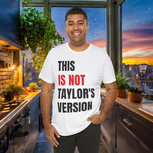 Taylor Swift RED Eras Tour This Is Not Taylor's Version Tee // Unisex Jersey Short Sleeve Tee