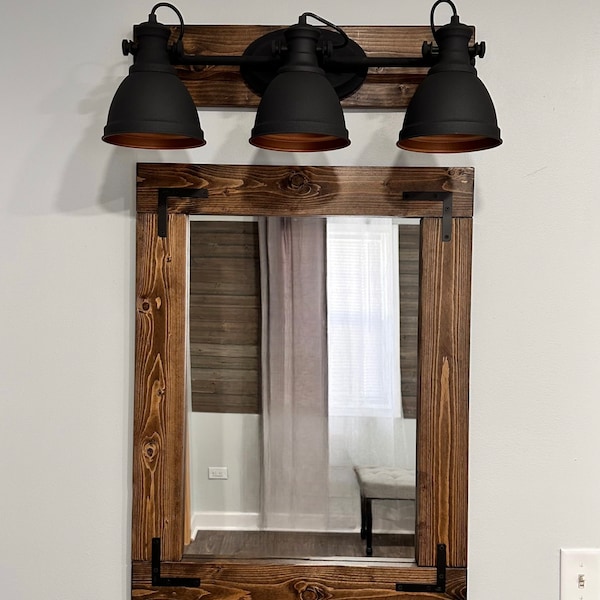 Rustic Bathroom Lighting Etsy