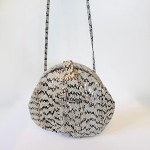 1980’s Vintage Unique Faux Snakeskin Purse