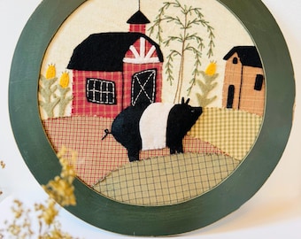 Vintage Patchwork Wall Medallion