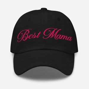Best Mama Embroidered Classic Dad Cap, Hat for Mom, Mother&#39;s Day Gift, Motherhood Cap, Mom Life Hat, Fun Baseball Cap