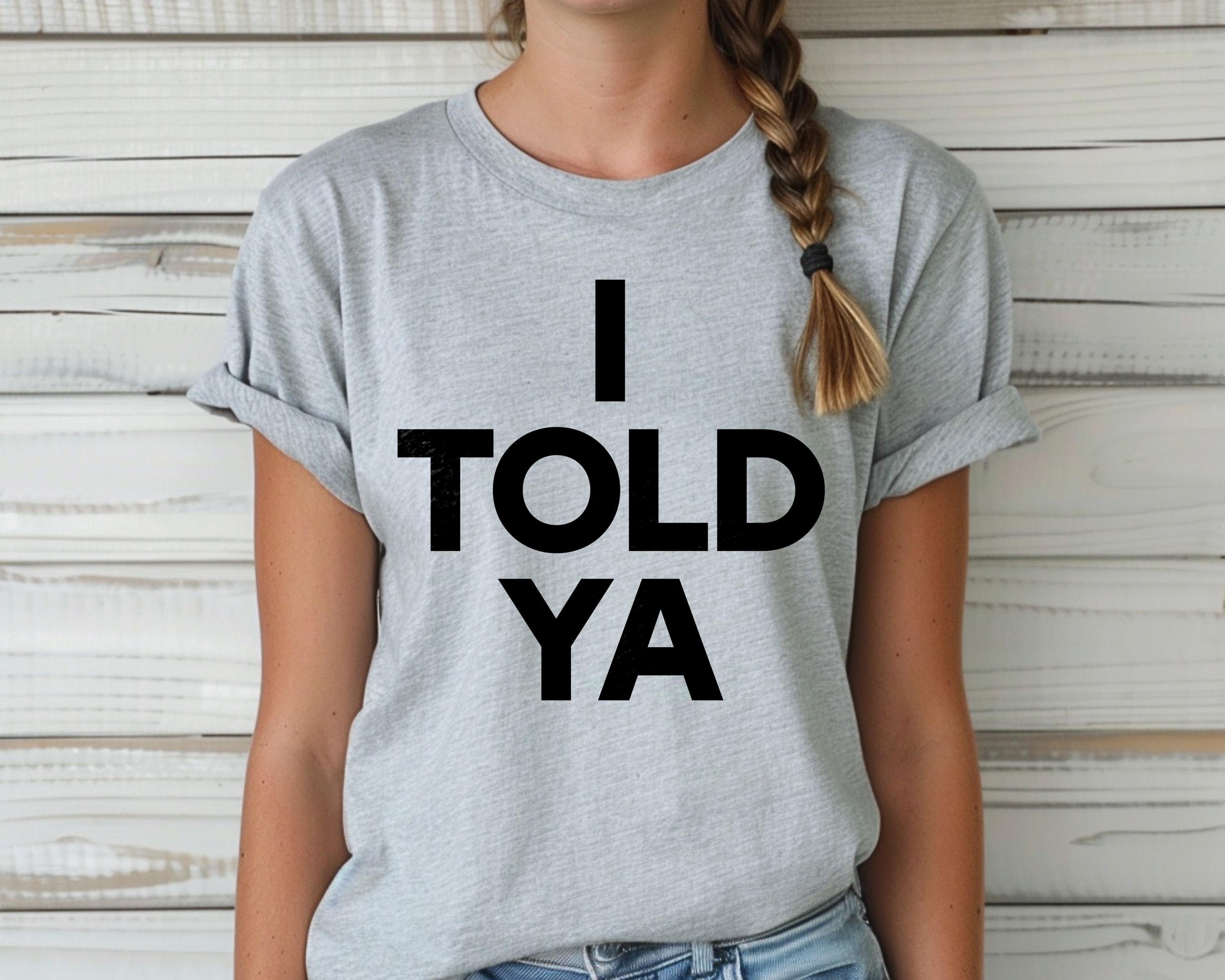 I Told Ya Grey Challengers JFK Unisex Heavy Cotton Tee