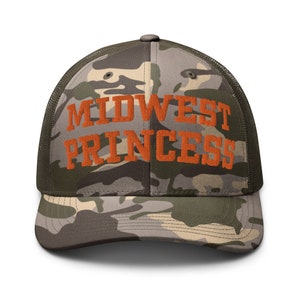 Gorra de camionero de camuflaje princesa del Medio Oeste