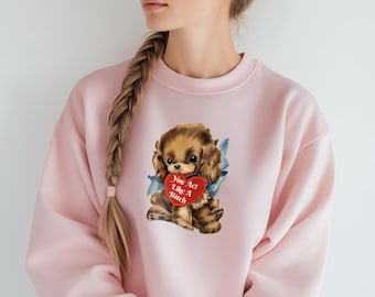 Bitch Puppy Heart Unisex Heavy Blend Crewneck Sweatshirt, music lover, fan merch