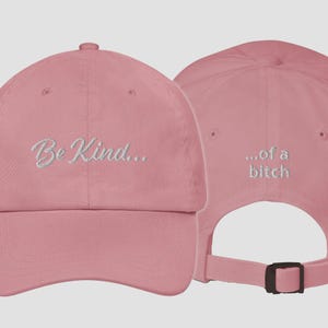 Be Kind ... einer Hündin Klassische Dad-Kappe, lustige Dad-Kappe, freche Baseballkappe, bestickte Kappe, coole Hipster-Kappe, Vintage-Stil Kappe