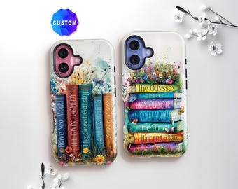 Custom Bookish iPhone 17/16/15 Pro Max Case: Gift For Readers Book Lovers, Bookworm Gifts For Girls