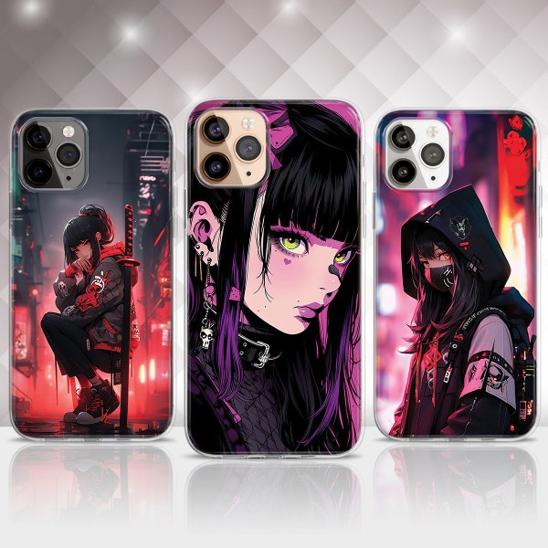 iPhone 15 14 13 Pro MagSafe Case, Japanese Anime Manga Cute Girl Collage Phone Case, Anime phone Case iphone 15 pro,Samsung S24 S23 S22 Case