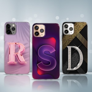 Custom Name iPhone 15 Pro Case, Personalised MagSafe iPhone 14 Pro Max Case, Monogram iPhone 13 Case, initial iphone 13 12 11 Pro Max Case