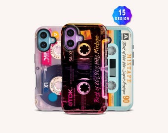 Custom 80s 90s Retro Cassette Tape Mixtape Phone Case: Vintage Gifts For Women, Retro IPhone 17/16/15 Pro Case