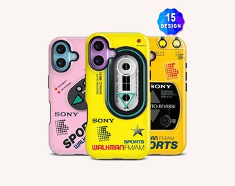 Custom Retro Walkman iPhone 17/16/15/14/13 Pro MagSafe Case: Y2K Aesthetic 80s 90s Nostalgia Gift Phone Case