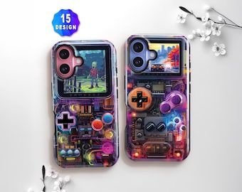 Retro Y2K Aesthetic Gameboy Phone Case: 80s 90s Nostalgia Gifts, Mom and Dad Gift Ideas