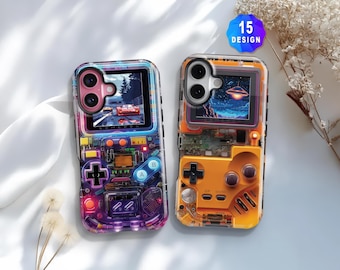 Y2K Retro Gameboy iPhone 17/16/15/ Pro Case: 80s Gift for Birthday, Retro Lover Gifts