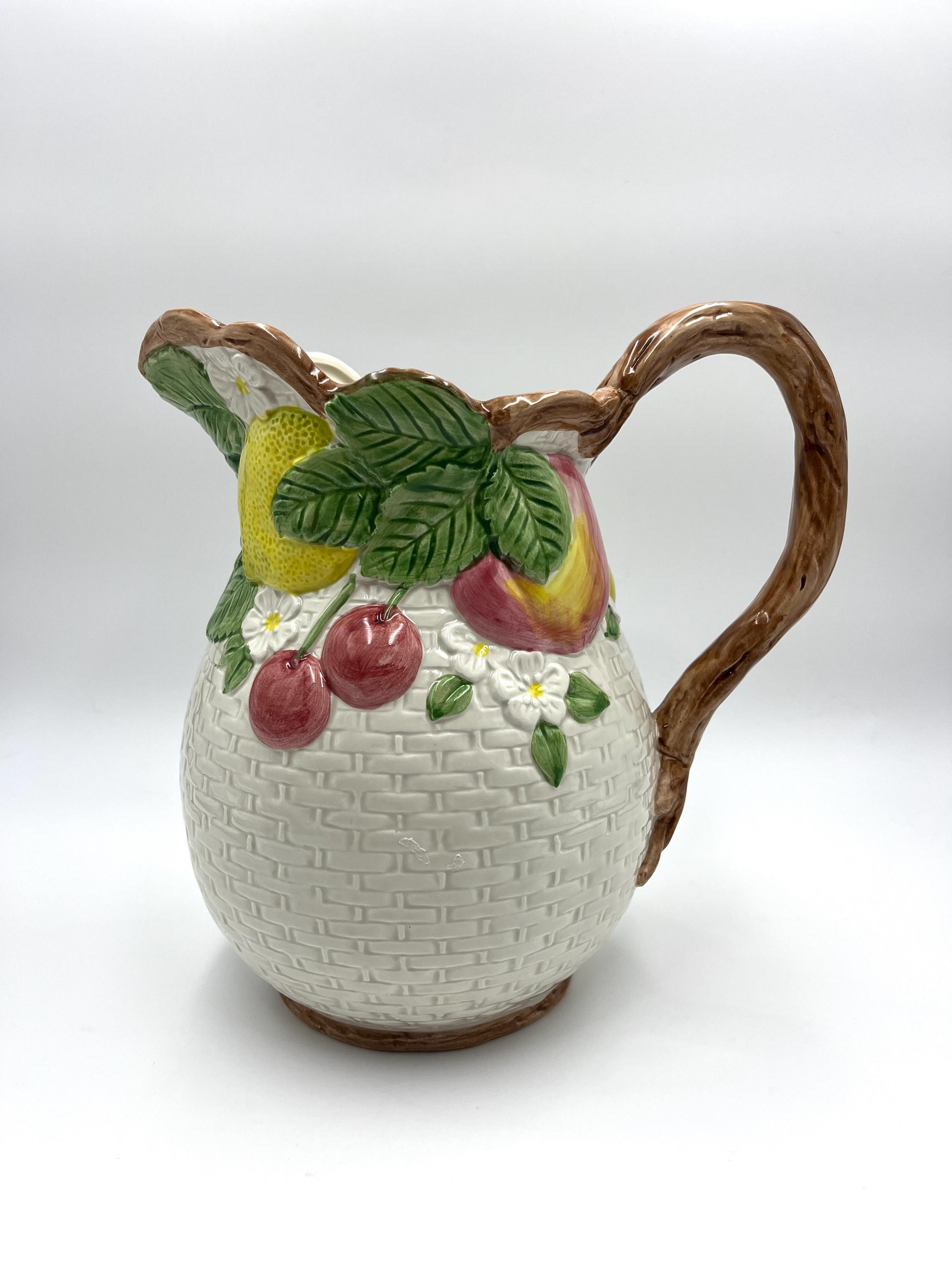 Fitz Floyd Pitcher - Etsy