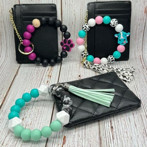 Custom Wristlet Keychain with Wallet (up to 4 colors), Custom Keychain For Women