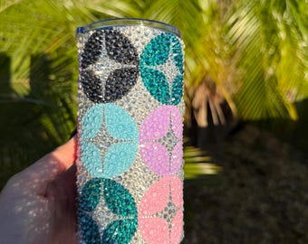 Vaso de diamantes de imitación hecho a mano: vaso brillante y brillante, un regalo para ella