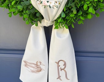 Mallard duck wreath sash