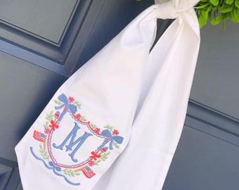 Patriotic wreath sash