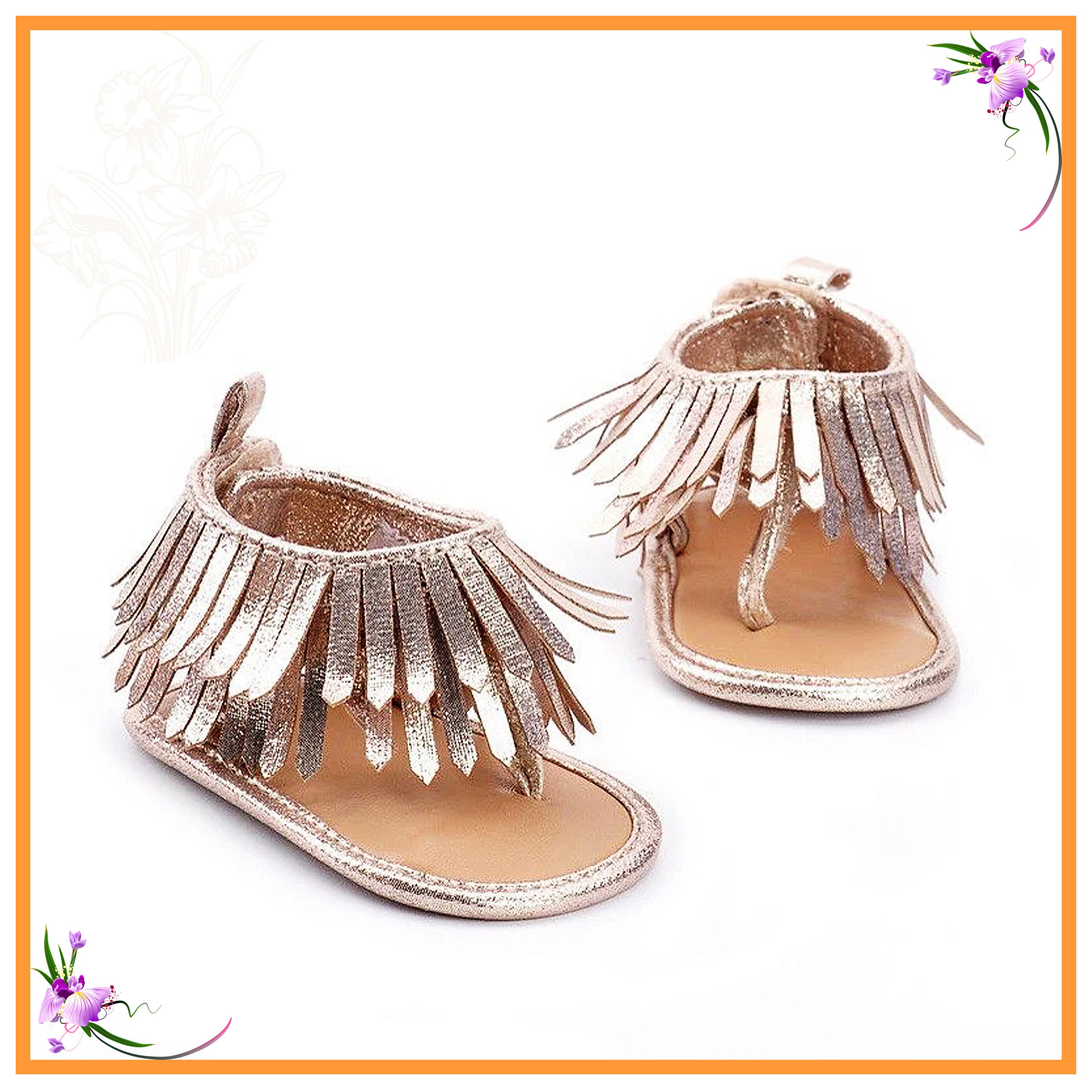 Girls fringe sandals 2025