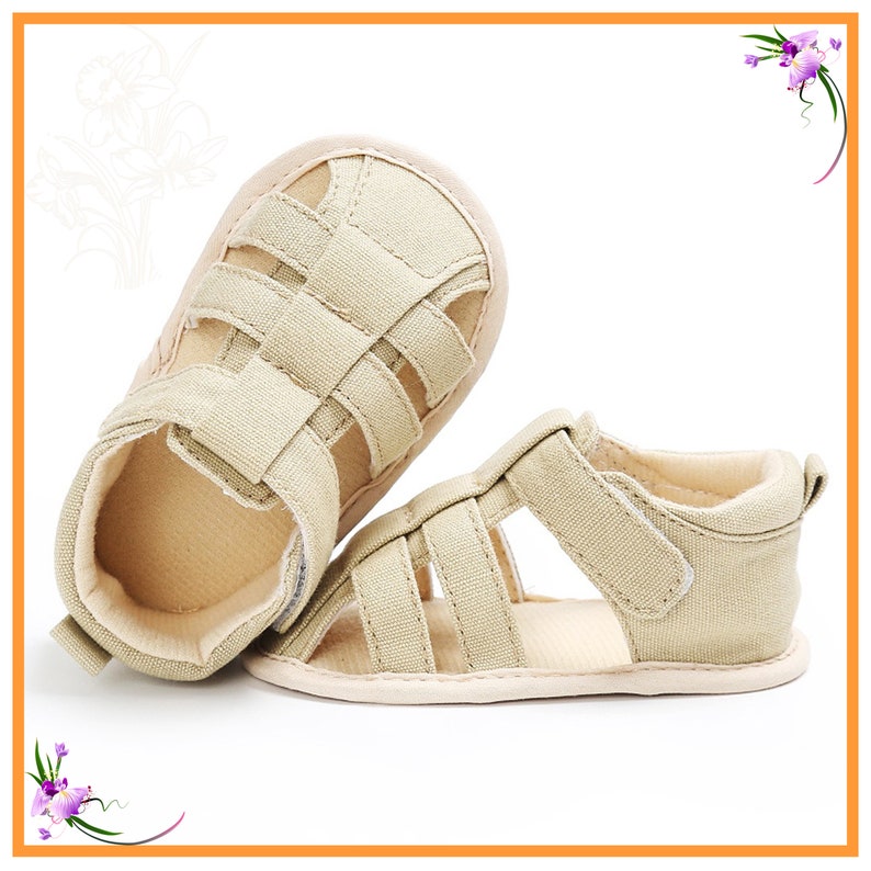 Sandales mignonnes pour bébé, sandales dété pour bébé, sandales pour tout-petits, chaussures pour bébé dété, vêtements pour bébé, pantoufles pour bébé, sandales pour bébé garçon, cadeau de baby shower Khaki