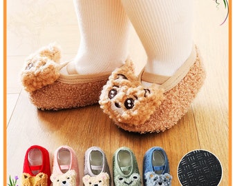 Winter Baby Booties, Baby Clothes, Baby Shower Gift, Animal Shaped Shoes, Baby Girl Booties, Cute Baby Booties, Baby Socks, Baby Clothing