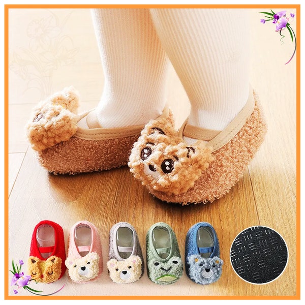 Chaussons d'hiver pour bébé, Vêtements pour bébés, Cadeau baby shower, Chaussures en forme d'animal, Chaussons bébé fille, Chaussons bébé mignon, Chaussettes bébé, Vêtements pour bébé