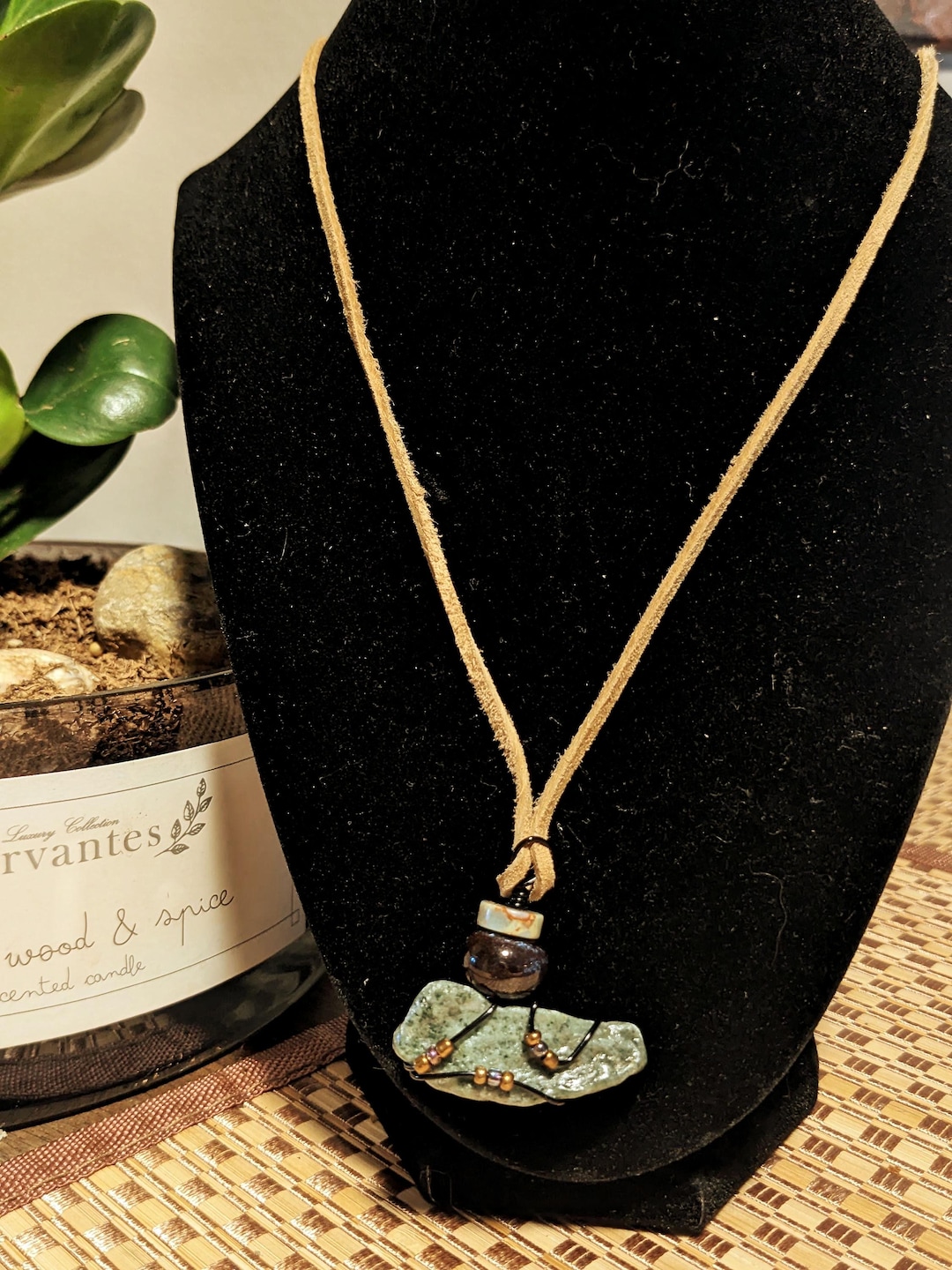 Synthetic Leather Necklace