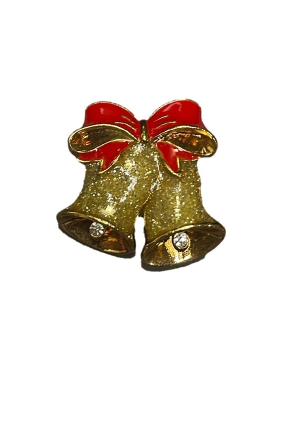 Vintage Avon Christmas Bells Brooch Pin