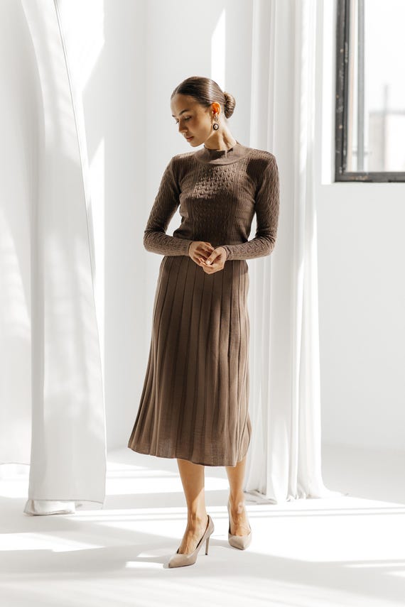 strapless open back dress Sharpe Twofer Sweater Top Dress