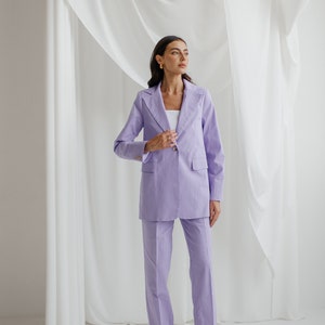 Ensemble tailleur lilas hotsell