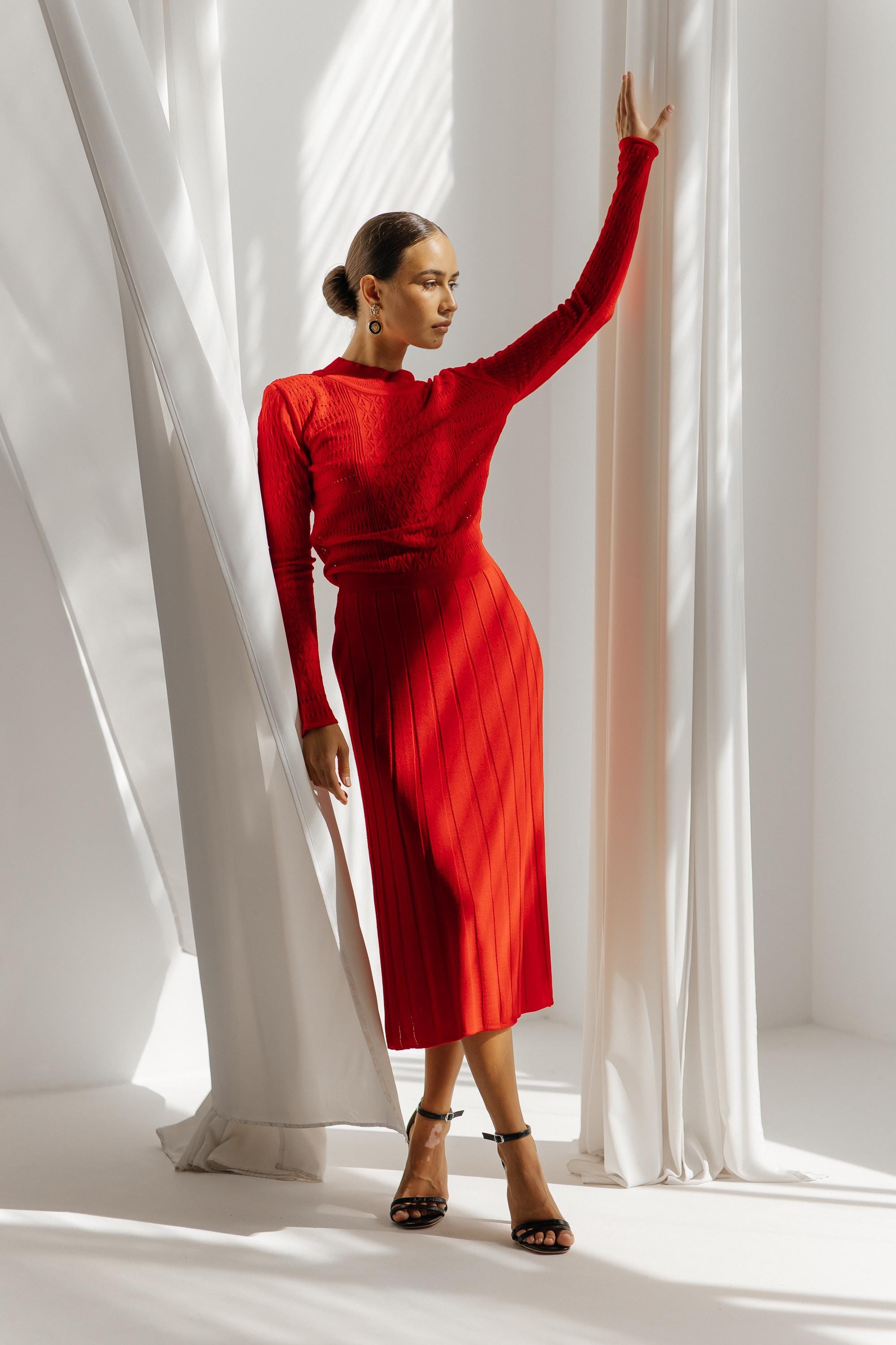 ponte knit swing dress LUNA DRESS IN PONTE KNIT 0 (US 2-4) / Black main image 1