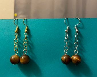 Tigers Eye Earrings