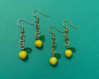 Lemon Dangle Earrings
