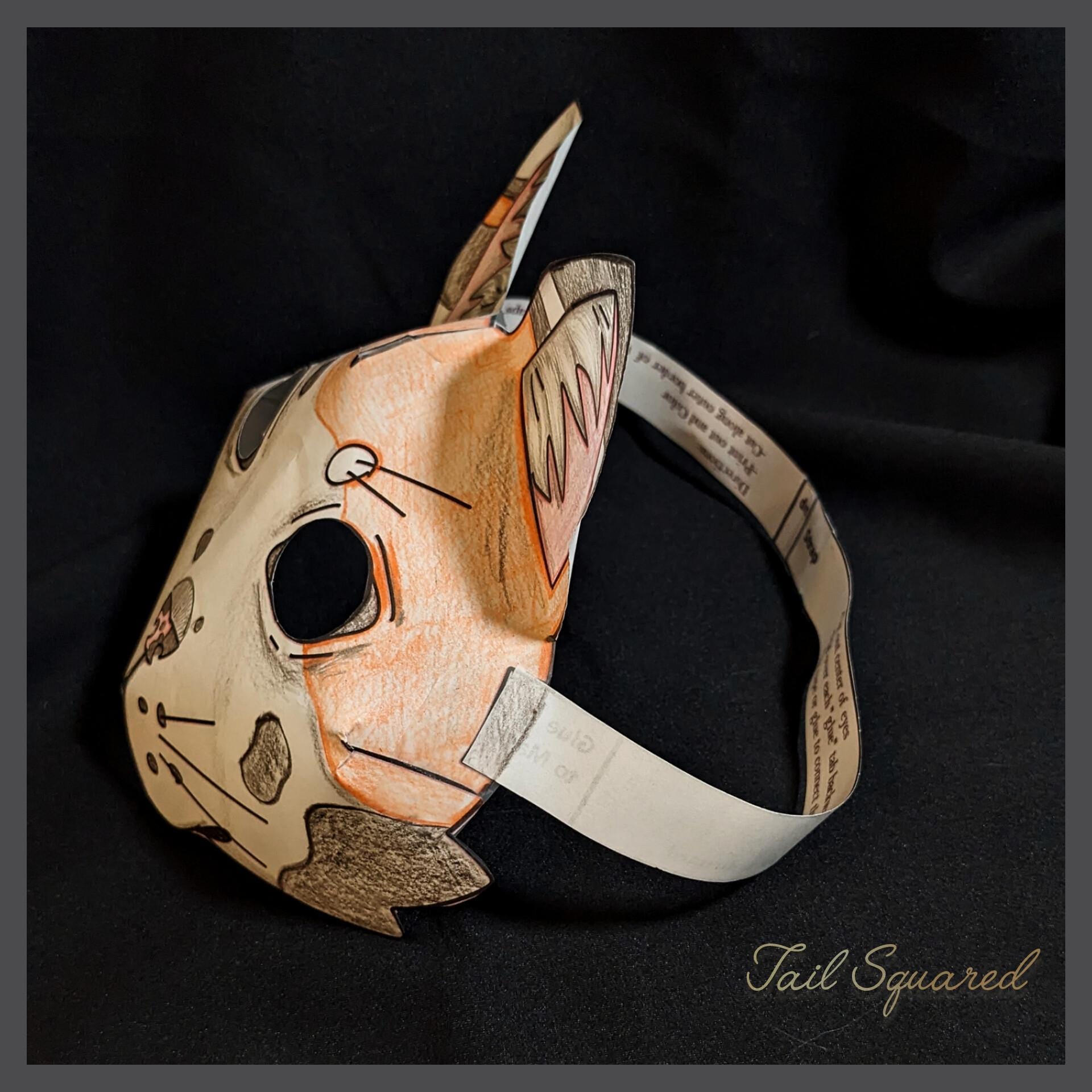 Printable Paper Therian Cat Mask Pattern - Etsy