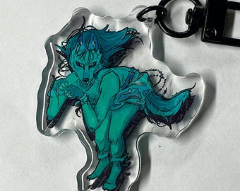 Therian Quadrobics Keychain 2x2” Acrylic