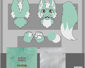 Clover Fursuit Partial Pre-Claim, Made to Order (Custom Size Available)