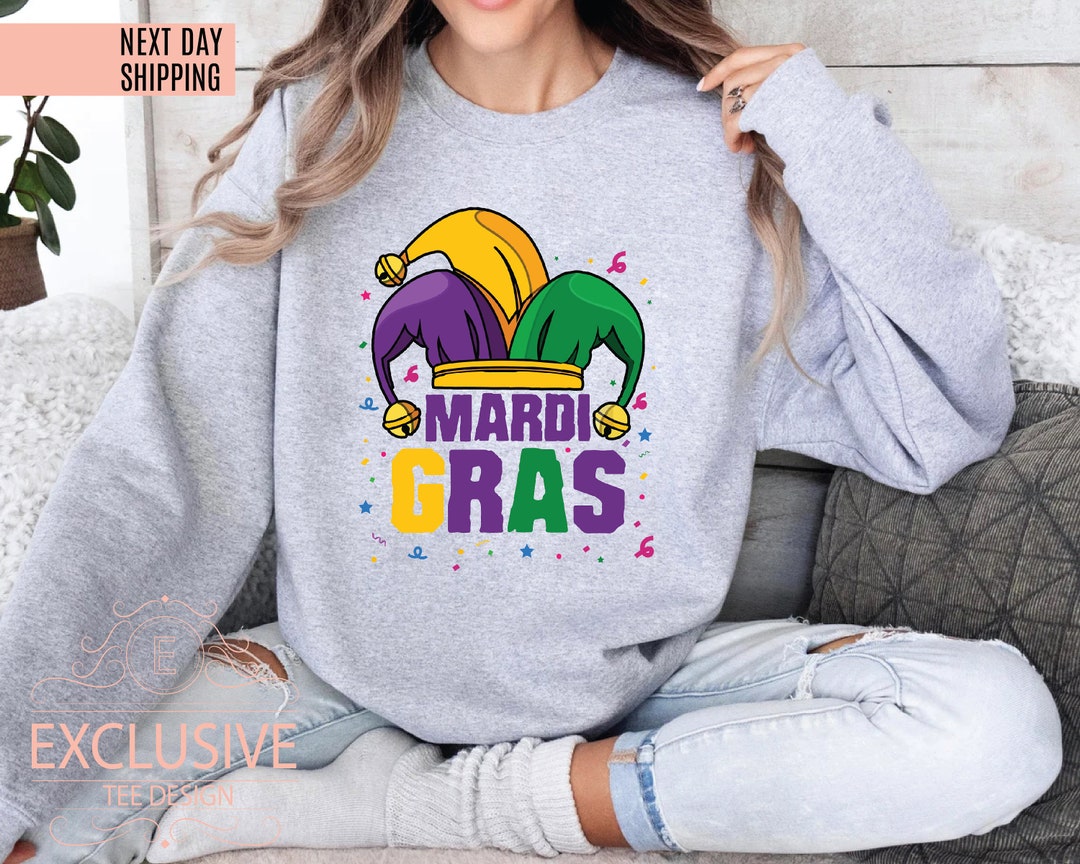 AOBUTE Men's Mardi Gras Hoodie - St Patrick's Day & Holiday Graphic Pullover, Long Sleeve With Front Pocket (Elf Design, Small) - View #3