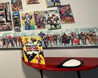 Spider-Man Custom Shelf: Super-Hero Boy Room Decor, Floating Shelf